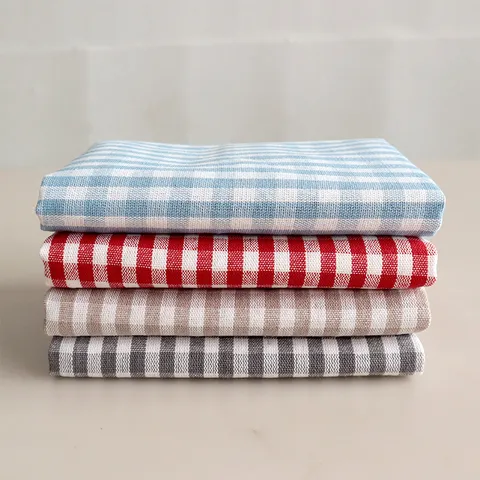 American Style Cotton Plaid Napkins Kitchen Tea Towels Square Table Cloths Easy Clean Decorative Dining Table Linens