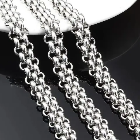 Chaîne Cubaine en Acier Inoxydable Hommes Femmes Collier Bracelet Chaîne de Montre Hip Hop Chaîne Personnalisée Bijoux DIY
