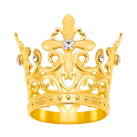 Gouden Zilveren Roségouden Kruis Kroon Taart Topper Voor Verjaardag Feest Bruiloft Taart Decoratie Accessoires Strass Legering Tiara Hoofddeksel