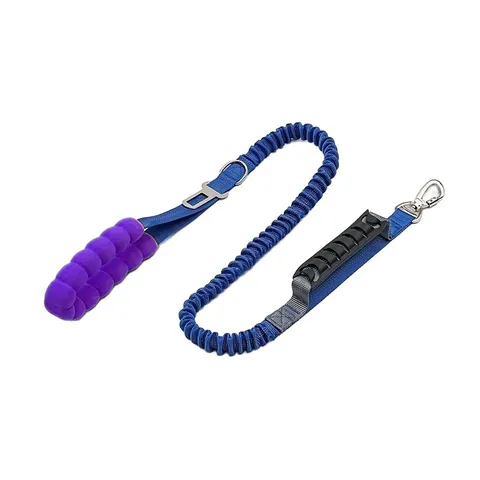 Pet Dog Leash Anti Shock Elastic Bungee Leash With Foam Handle And Metal Clip For Outdoor Walking Dog Training