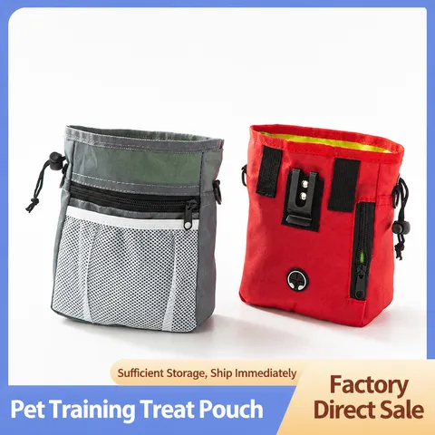 Borsa per Dolcetti da Addestramento per Animali Domestici Portatile in Tessuto Oxford Multifunzionale da Viaggio all'Aperto Borsa a Vita con Coulisse