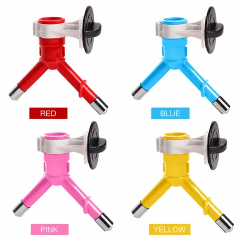 Abbeveratoio Sospeso per Animali Domestici Dispenser Automatico per Bottiglie d'Acqua per Cani e Gatti Forniture in Plastica Singolo Doppio Ugello