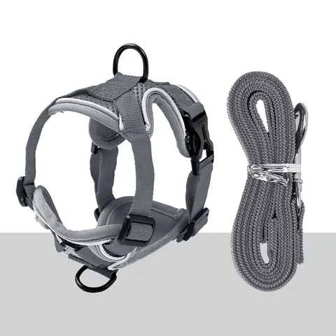 Breathable Mesh Cat Leash Harness Vest Reflective Escape Proof Adjustable Pet Walking Chest Strap For Kitty Small Dogs