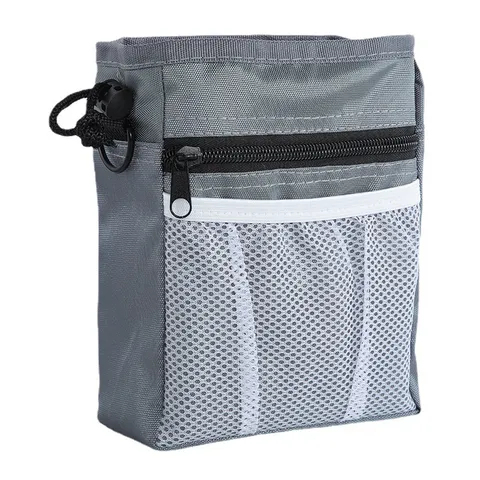 Portable Pet Training Treat Pouch Oxford Cloth Multifunctional Outdoor Travel Snack Bag Waist Bag With Drawstring