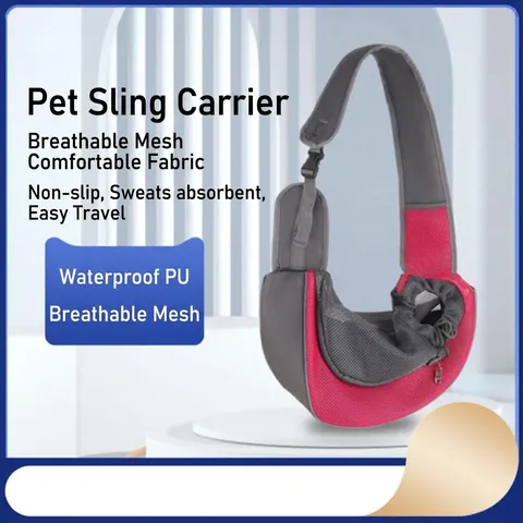 Tragbare Haustier Umhängetasche Atmungsaktives Netz Pet Einzelne Schultertasche Outdoor Reise Welpe Katze Handtasche