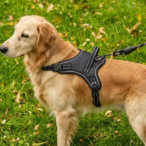 Pet Dog Saddle Harness Reflective Adjustable Breathable Mesh Anti Escape Vest With Handle For Medium Large Dogs Pet Supplies