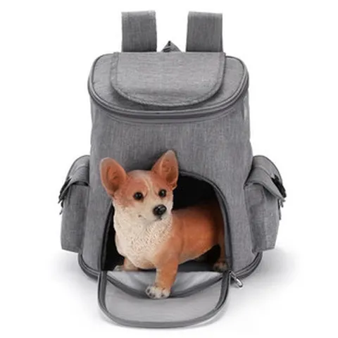 Portable Foldable Pet Backpack Breathable Mesh Cat Dog Carrier Bag Travel Outdoor Pet Supplies
