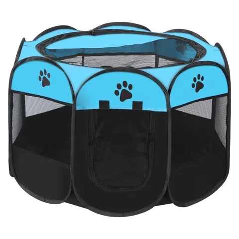 Foldable Pet Playpen Octagonal Tent Portable Oxford Cloth Cat Delivery Room Breathable Dog Kennel House Pet Supplies