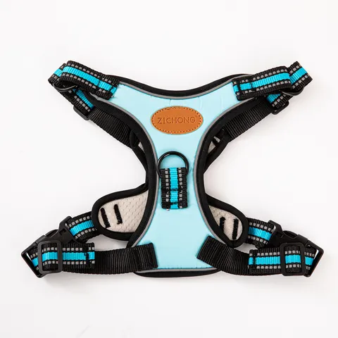 Reflective Breathable Mesh Dog Harness Vest Anti-Escape Adjustable Pet Leash For Medium Small Dogs Outdoor Walking
