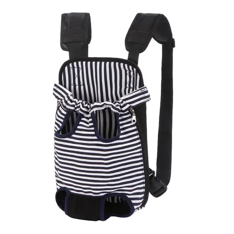 Portable Pet Chest Backpack Breathable Mesh Dog Cat Outing Bag Adjustable Travel Carrier Bag For Small Dogs Cats