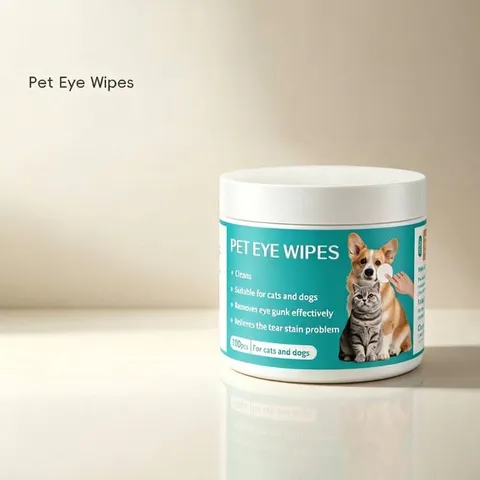 Pet Cleaning Wipes For Eye Ear Dental Tear Stain Remover Gentle Non-woven Fabric Pads For Cats And Dogs