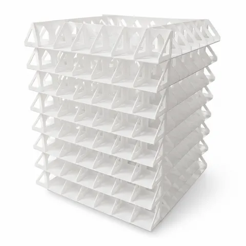 Rotating Perler Bead Storage Tower Multi Layer Organizer Rack For Craft Beads Clear Bottles Desktop Storage Stand Holder