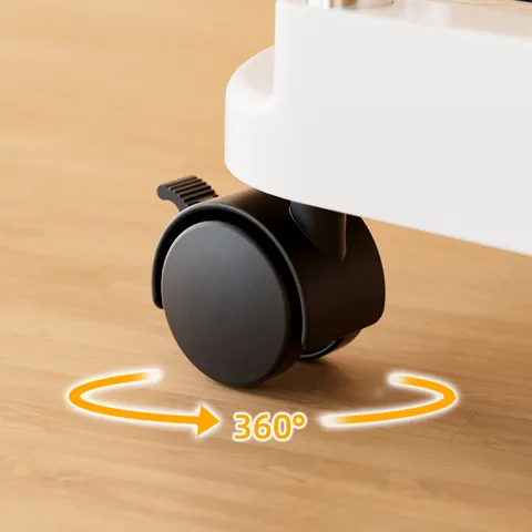 Mobiles Kunststoff Rollregal Unter dem Schreibtisch mit Transparenten Schubladen und Rädern für den Haushalt