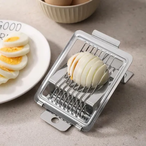 430 Stainless Steel Egg Slicer Multi-Functional Kitchen Gadget Wire Slicer For Boiled Eggs And Preserved Eggs