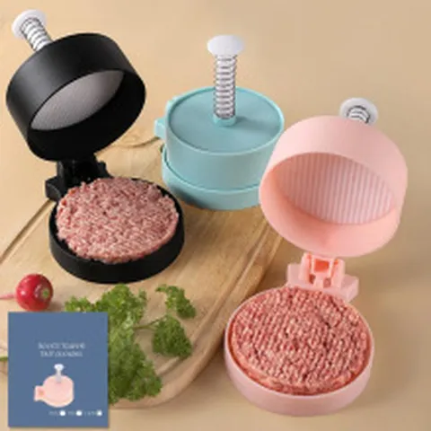 Plastic Hamburger Press Patty Maker Round Mold Kitchen Tool For Burger Rice Ball Pancake Pressing Kitchen Gadgets