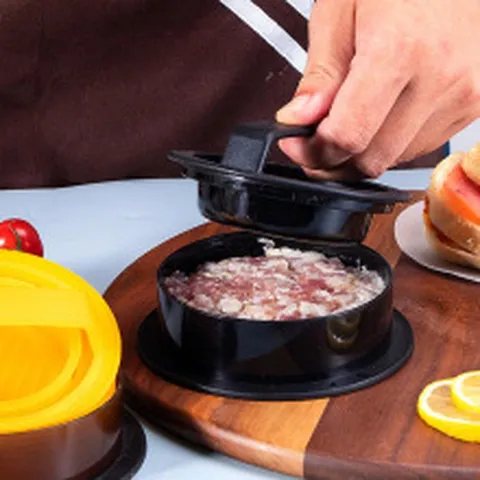 Multifunctional Plastic Burger Press Patty Maker Mold Kitchen Cooking Tool For Homemade Hamburgers Meat Patties Rice Balls