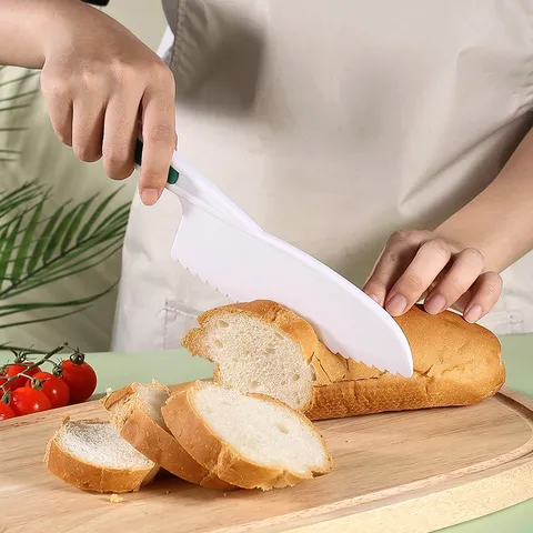 Children Plastic Fruit Knife Set Safe Kitchen Cooking Baking Tools For Toddlers