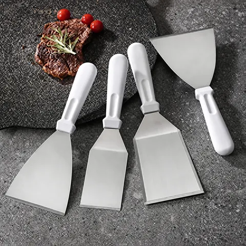 Stainless Steel Kitchen Spatula Steak Turner Teppanyaki Pancake Pizza Transfer Shovel Baking Cookware Gadget