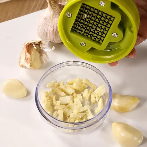 Mini Manual Garlic Press Handheld Garlic Mincer Chopper Garlic Crusher Kitchen Tool for Home Cooking Food Preparation