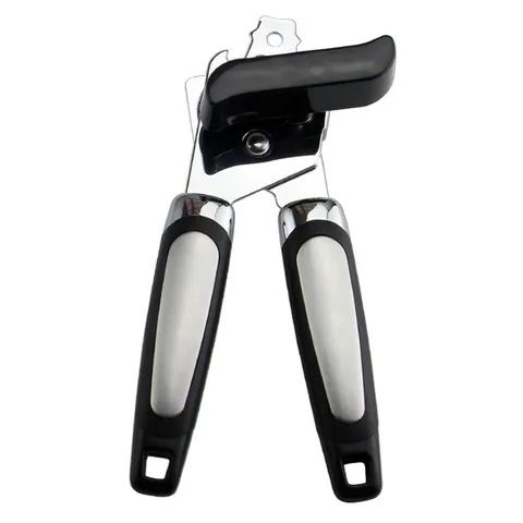 Abrelatas Manual Abrelatas de Acero Inoxidable Resistente Con Mango Ergonómico Antideslizante Herramienta de Cocina Multifuncional