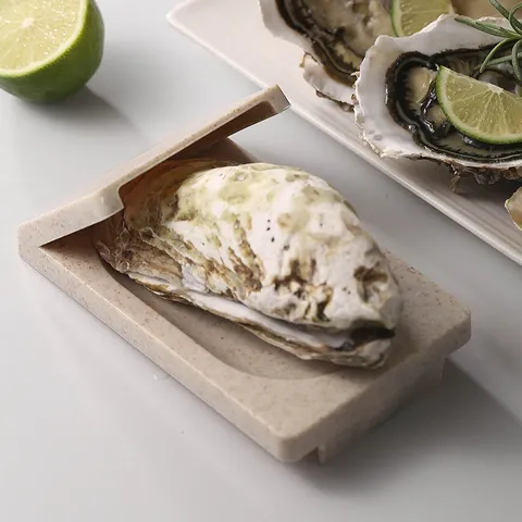 Soporte de Plástico para Abrir Ostras Base de Apertura de Ostras Herramienta de Mariscos de Cocina Material ABS Duradero Gadget de Cocina Práctico