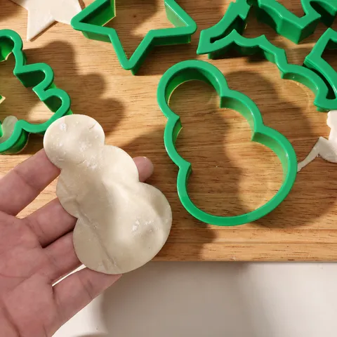 Plastic Christmas Cookie Mold Set Cartoon Baking Molds Festive Cookie Cutter Set For Kids DIY Baking Pastry Kitchen Tools
