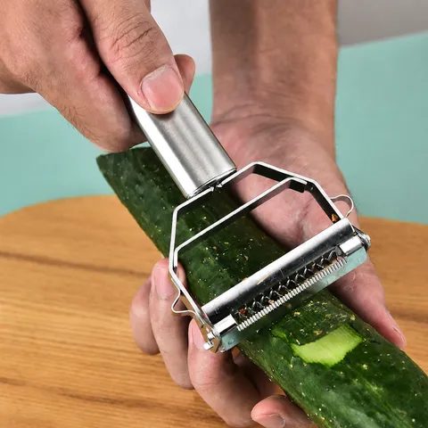 Stainless Steel Kitchen Gadgets Egg Separator Meatball Maker Slicer Fruit Peeler Multifunctional Cooking Tool