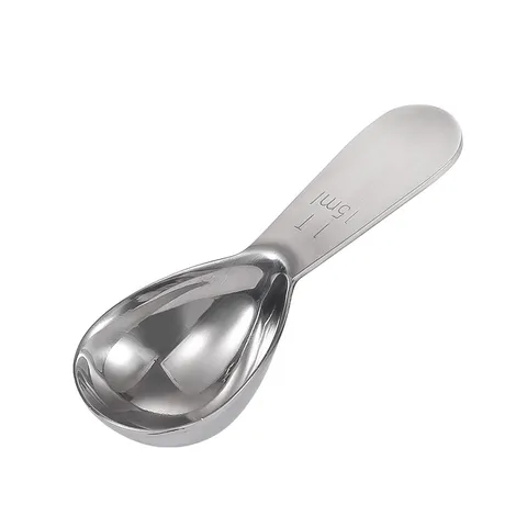 Stainless Steel Coffee Measuring Spoon Baking Tool With Scale For Coffee Beans Milk Powder Tea Seasoning Kitchen Gadget