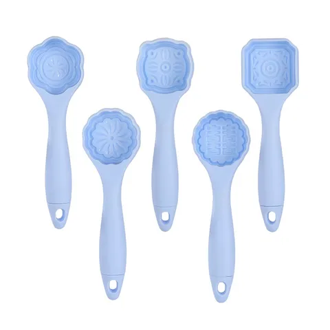 Set di Stampi per Torta Lunare a Pressione Manuale Pasticceria Forma Floreale Impressuso Macchina per Biscotti Utensile
