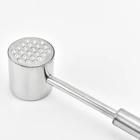 Stainless Steel Meat Tenderizer Hammer Double Sided Mallet Meat Pounder Kitchen Tool For Steaks Beef