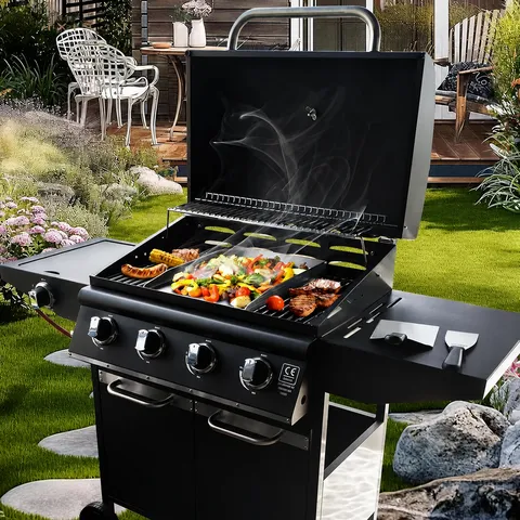 Heavy Duty 430 Stainless Steel BBQ Grill Pan Thickened Rectangular Teppanyaki Griddle Plate For Outdoor Camping Cooking Barbecue Tool