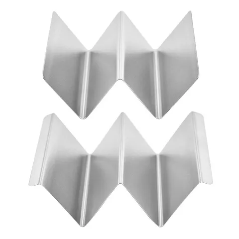 Soporte de Taco de Acero Inoxidable en Forma de W Estante de Tortilla de Doble Rejilla Pantalla Herramienta de Cocina