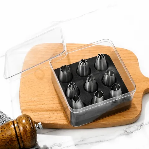 304 Stainless Steel Seamless Thickened Piping Tips Set Kitchen Baking Tools For Cake Cookie Decorating Pastry Supplies