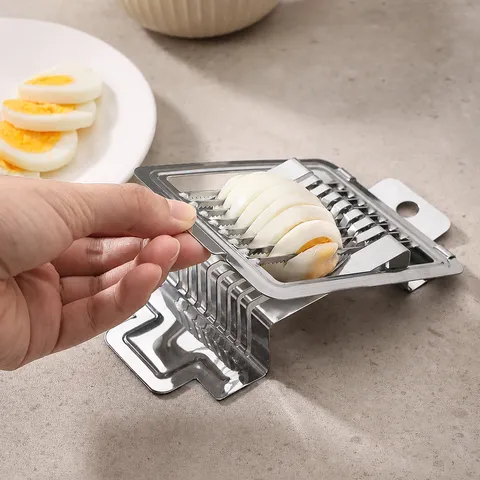 430 Stainless Steel Egg Slicer Multi-Functional Kitchen Gadget Wire Slicer For Boiled Eggs And Preserved Eggs