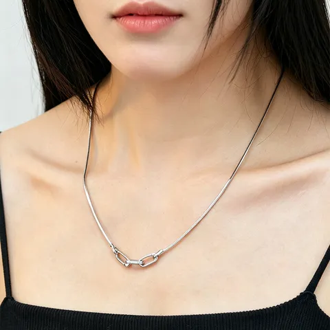 925 Sterlingsilber Oktogonale Schlangenkette Halskette Mit Verstellbarer Universalschnalle Für Damen Herren Luxuriöse Galvanisierte Schlüsselbeinkette Schmuck