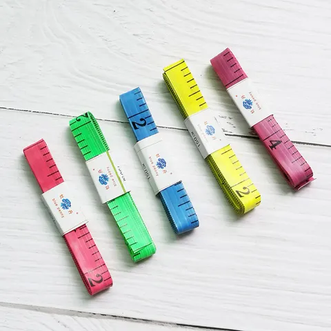 Portable Plastic Tape Measure Soft Ruler For Body Measuring Tailor Sewing Flexible Dual Sided Scale Measuring Tool