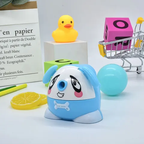 Kinder Cartoon Hund Handkurbel Bleistiftspitzer Süßes Tier Manueller Bleistiftspitzer Schüler Schreibwaren Geschenk