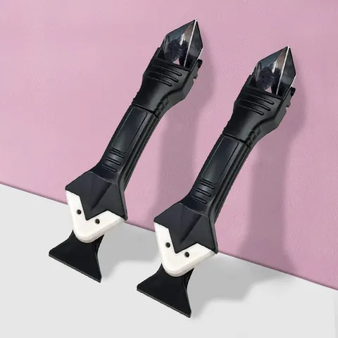 3 In 1 Silicone Caulking Tool Glass Glue Residue Scraper Finishing Sealant Smoother Remover Home Improvement Hand Tool