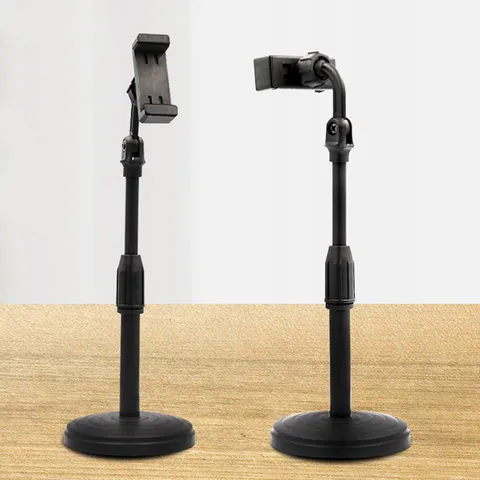 Mobile Phone Live Streaming Stand Desktop Telescopic Rotating Lazy Selfie Bracket Adjustable Height Universal Holder