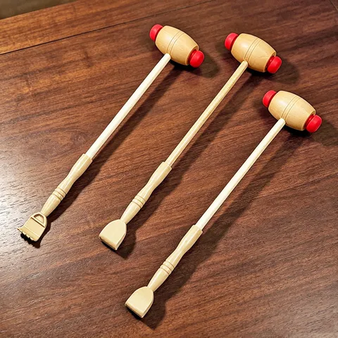 Manual Meridian Massage Hammer Back Scratching Pat Body Relaxation Tool Plastic Handle Dual Head Health Care
