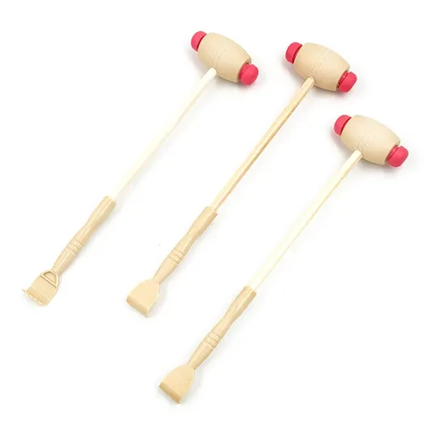 Manual Meridian Massage Hammer Back Scratching Pat Body Relaxation Tool Plastic Handle Dual Head Health Care