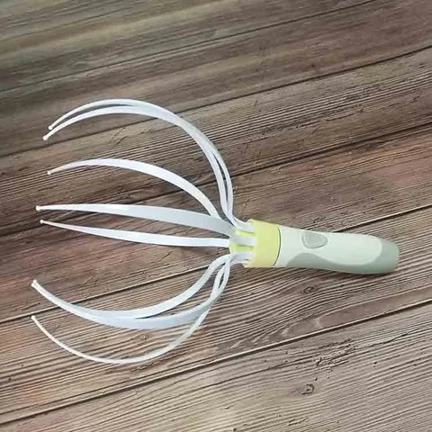 Elektrischer Kopf-Kopfhaut-Massager Kabelloser Tragbarer Oktopus-Kopfhaut-Kratzmassager Entspannendes Körperpflegegerät