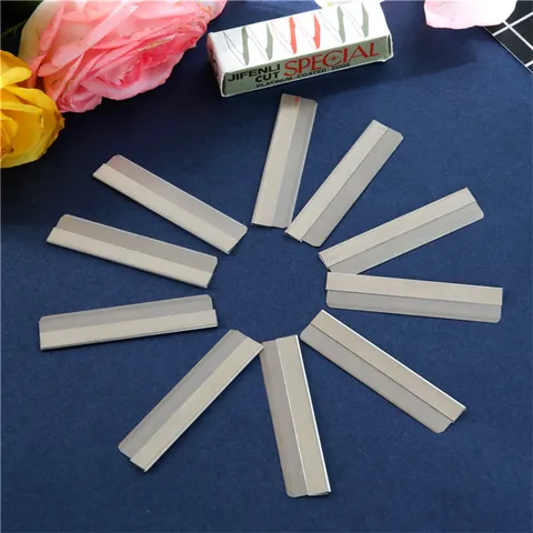 Korean Japanese Style Stainless Steel Eyebrow Razor Blades Professional Facial Hair Trimmer Makeup Grooming Tool