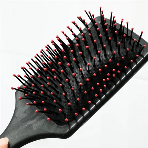 Haarborstel met Luchtkussen Brede Tanden Hoofdhuid Massage Anti-Klits Paddle Borstel voor Lang Krullend Haar Styling Tool