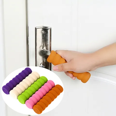Thickened Spiral Child Safety Door Handle Cover Anti-Collision Protective EVA Foam Soft Silent Door Knob Protector