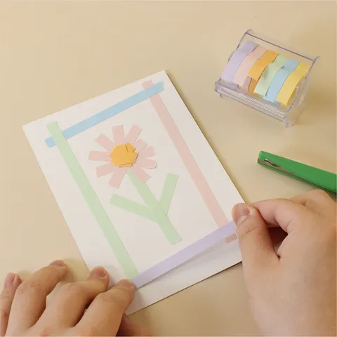 Creatieve Morandi Kleur Index Plakband Rol Papierband Met Snijder Voor Kantoor School Kantoorartikelen