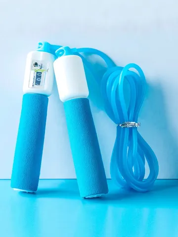 Digitale Fitness Springseil Mit Schaumstoffgriffen Einstellbarer Geschwindigkeitszähler Skipping Rope Für Erwachsene Schüler Sport
