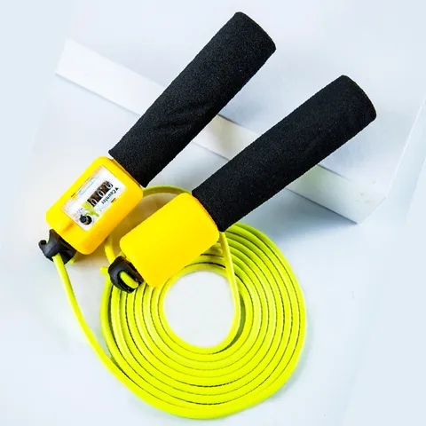 Schüler Zählspringseil Mit Schwammgriff Verstellbares PVC Springseil Für Sport Training Übung Fitness