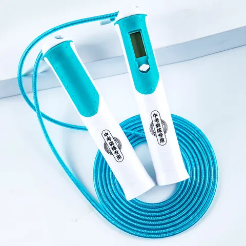Elektronisches Zählendes Stahlseil Springseil LCD Display Verstellbares Fitness Skipping Seil Für Training Sport