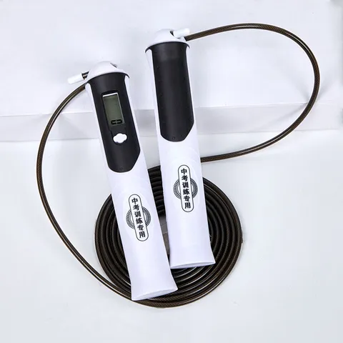 Elektronisches Zählendes Stahlseil Springseil LCD Display Verstellbares Fitness Skipping Seil Für Training Sport